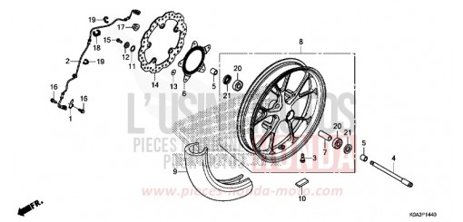 ROUE AVANT CBF300NAJ de 2018